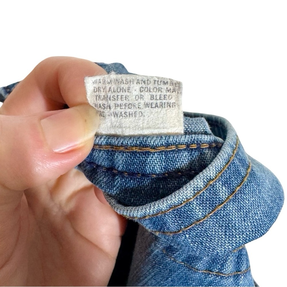 Vintage 70s Levi's Orange Tab Patch Pocket High Waisted Bell Bottoms Flare Jeans - Picture 9 of 12